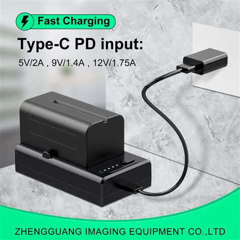 ZGCINE NPF NP F PD Fast Charging Charger With 1 4 Screw Hole Support