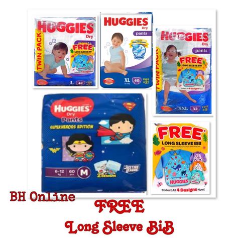 Free Bag Pack Huggies Dry Pants Twin Packs For Baby Diapers S