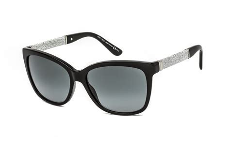 New Jimmy Choo Cora S 0fa3 00 Black Grey Sunglasses Ebay