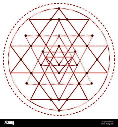 Simbolo Dello Sri Yantra Im Genes Recortadas De Stock Alamy