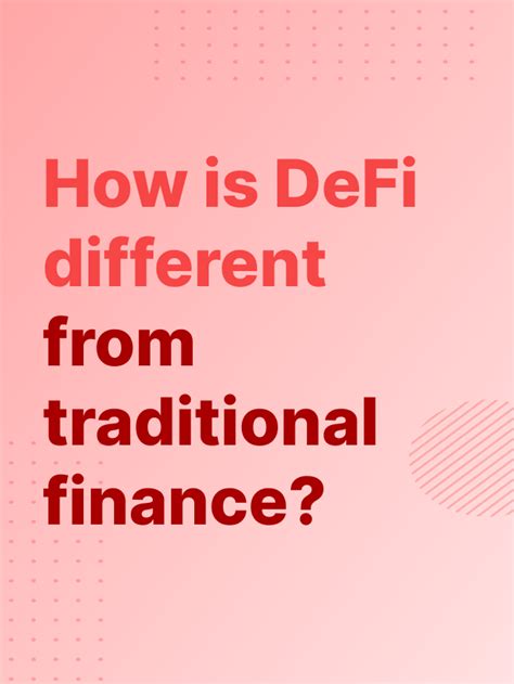 How Is DeFi Different From Traditional Finance DroomDroom