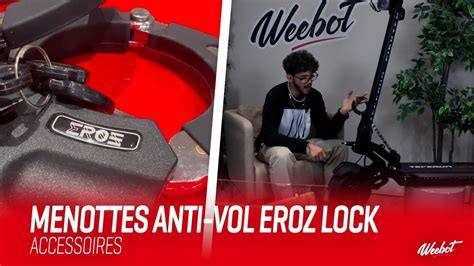 Eroz Lock Menottes Anti Vol Pour Trottinette Electrique Et Velo