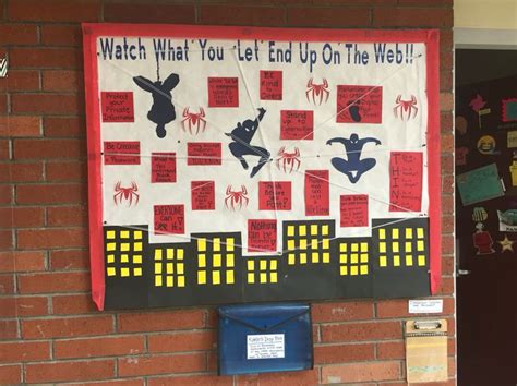 Spider Man Internet Safety Bulletin Board