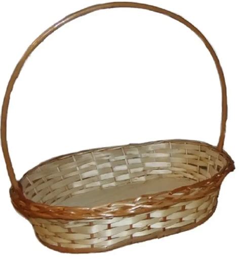 Cesta Vime Luxo Oval Mista Media 30cm Papelaria Criativa