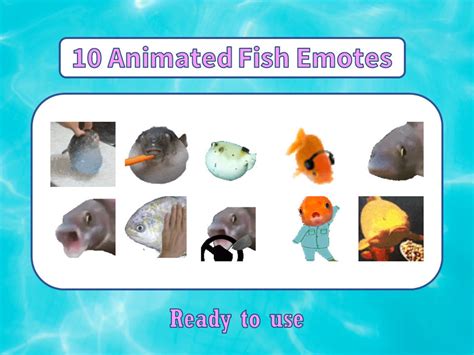 Animated Fish Emotes Pack Twitch Meme Emotes Discord Emotes Emotes