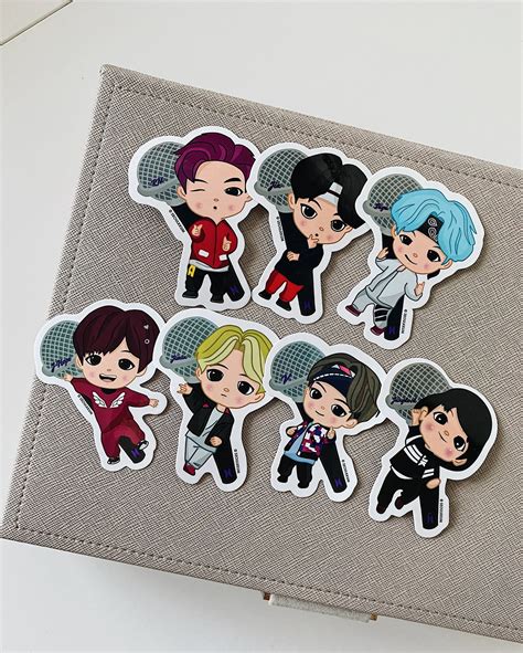 BTS Tiny Tan Mic Drop Stickers Decal | Etsy