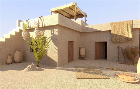 Ancient Egyptian House D Model In Ancient Houses Village