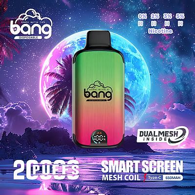 Bang K Puffs Disposable Vape Nicotine Tastes Led