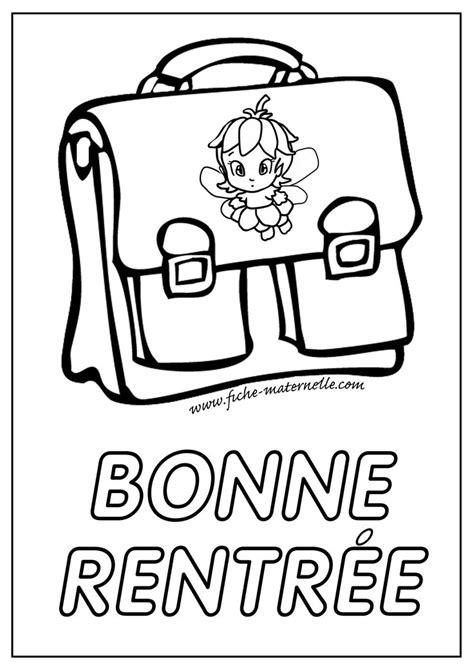 Coloriage De Rentr E En Maternelle Coloriage Rentr E Maternelle