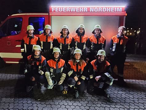 Mta Ausbildung Erfolgreich Abgeschlossen Freiwillige Feuerwehr Nordheim