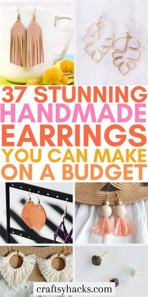 37 DIY Earring Ideas You Can Make On The Budget Craftsy Hacks