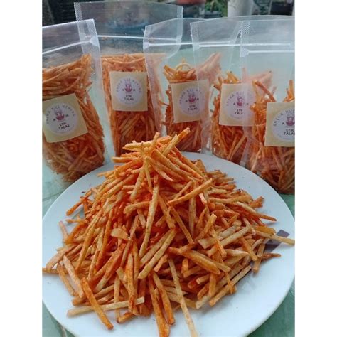 Jual Keripik Stik Talas Am Rasa Original Balado Dan Pedas Per Gr