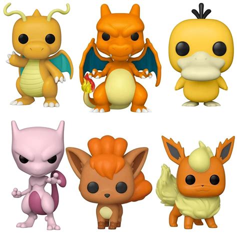 Pokemon Dragonite 850 Charizard 843 Psyduck 781 Eevee 626 Mewtwo Figura