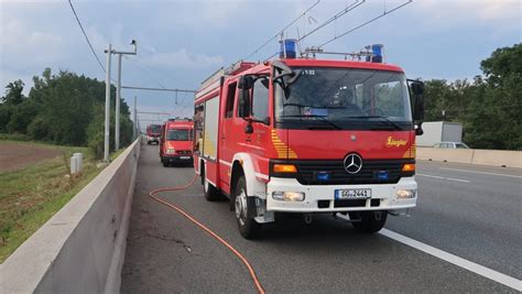 Feuerwehreinsatz auf der Autobahn A5 bei Mörfelden Walldorf BYC News