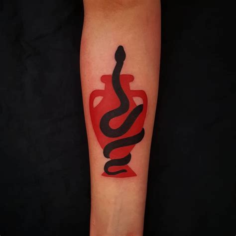 Black and red tattoo by Ondo : TattooArt