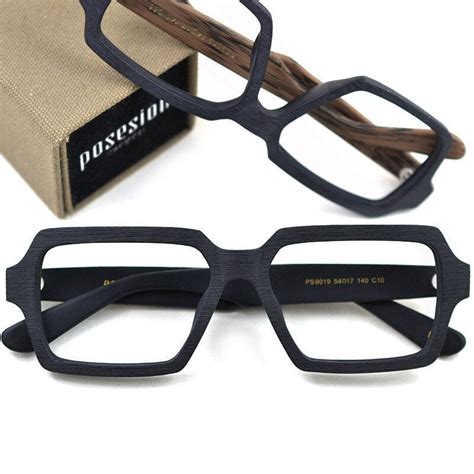 Hdcrafter Oversized Wood Frame Eyeglasses Fuzweb