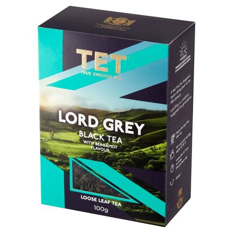 TET Lord Grey Herbata czarna liściasta z aromatem bergamotki 100 g