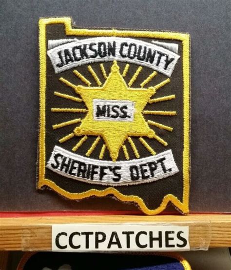 Jackson County Mississippi Sheriff Police Shoulder Patch Ms Ebay