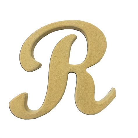 22" Script Cursive Letter R