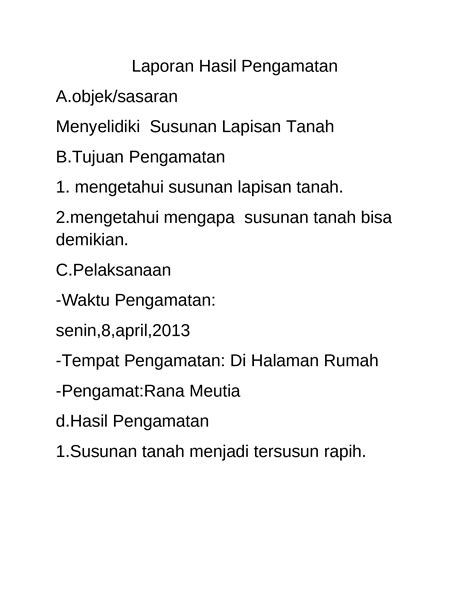 Docx Laporan Hasil Pengamatan Ipa Dokumen Tips