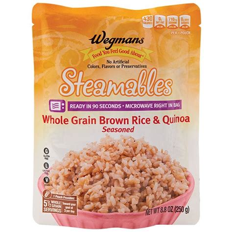 Wegmans Steamables Whole Grain Brown Rice Quinoa Wegmans