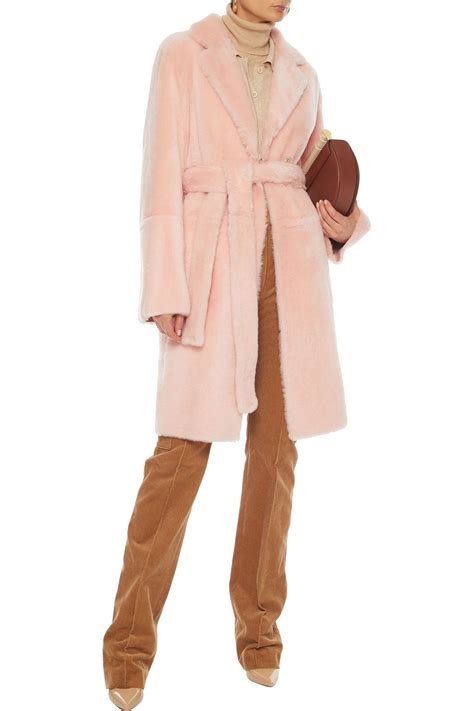 Yves Salomon Reversible Belted Shearling Coat The Outnet