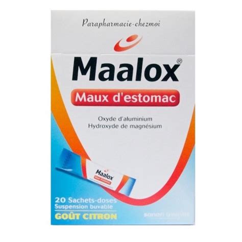 Maalox Maux D Estomac Suspension Buvable Sachets Doses Au