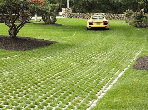 Grass Pavers Driveway Driveway Landscaping Grass Driveway