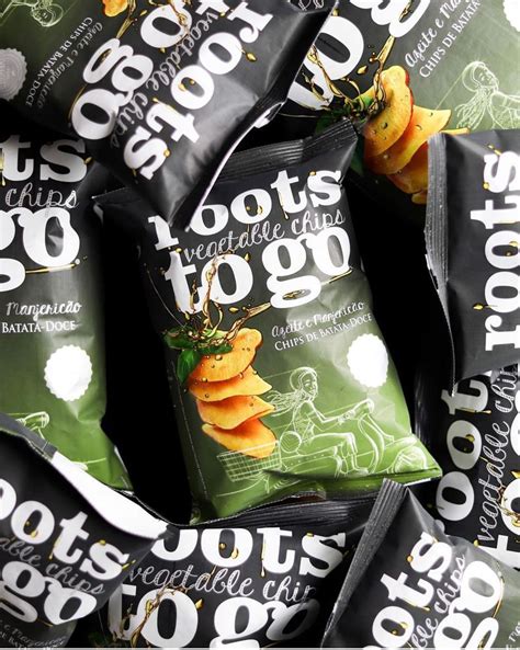 Chips De Batata Doce Azeite E ManjericÃo 45g Roots To Go Mundo