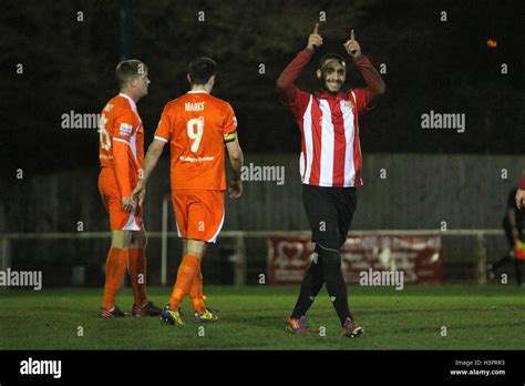 Stefan Payne Celebrates Scoring For Hornchurch Afc Hornchurch Vs