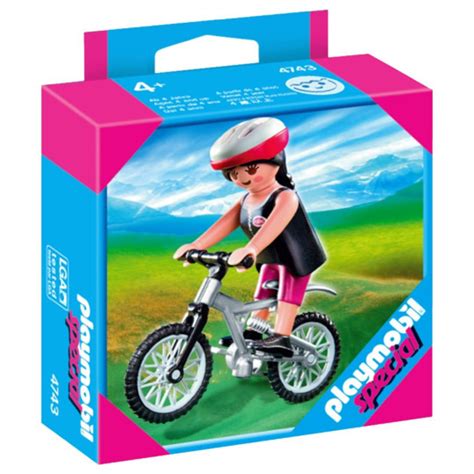 Buy Playmobil Woman On Mountain Bike Age 4 At Mighty Ape Australia