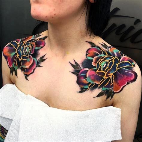 Prettiest Feminine Chest Tattoo Designs For Girls Eal Care