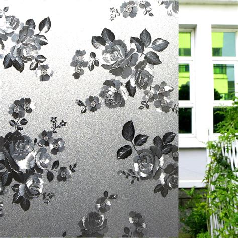 Lemon Cloud No Glue Static Decorative Privacy Window Films For Glass Self Adhesive Heat Control