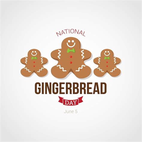 Premium Vector | National gingerbread day