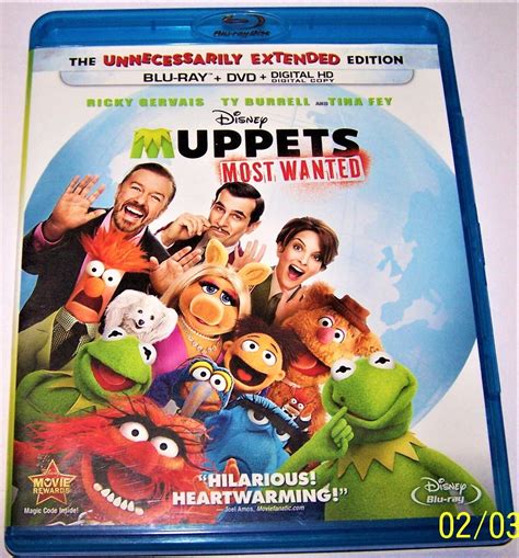 Muppets Most Wanted Blu Ray DVD 2014 2 Disc Set 786936841725 EBay