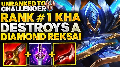 Rank 1 Kha Zix Destroys Diamond Rek Sai Unranked To Challenger Day 21