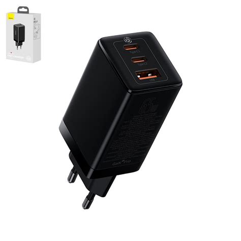 Mains Charger Baseus Gan Pro W Quick Charge Black With Cable