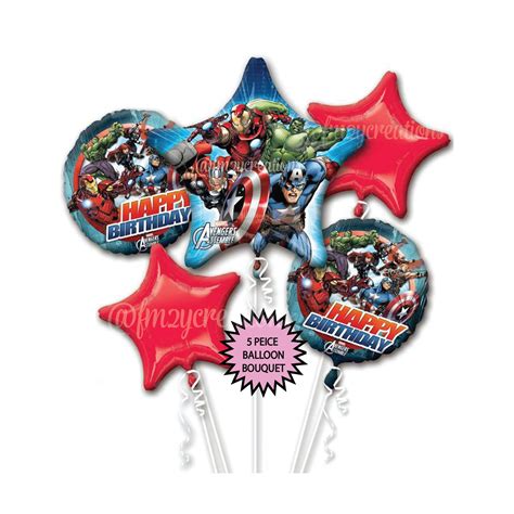 Avengers PARTY Balloons SUPERHERO Balloons Marvel Avengers | Etsy