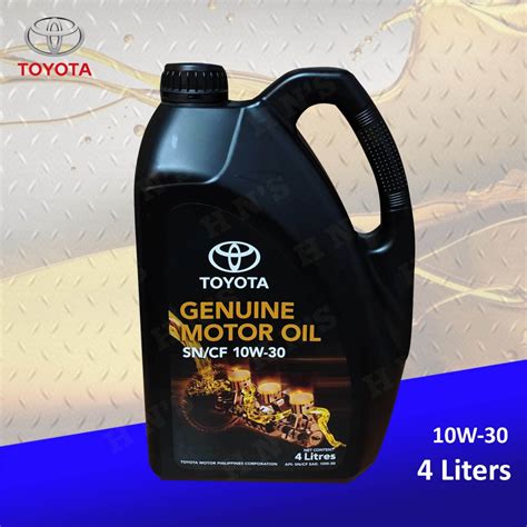 Toyota Genuine Motor Oil Sae W L Liters For Gasoline And