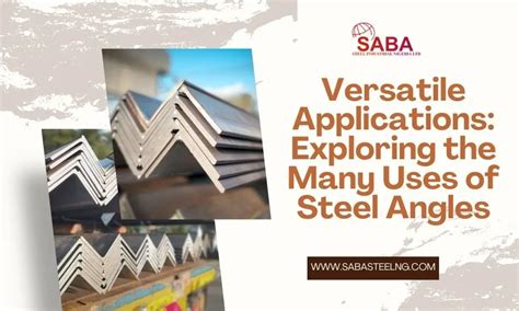 versatile applications     steel angles