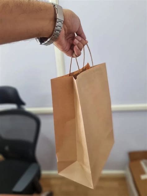 Plain Brown Paper Bag Imported Paper X X Inch For Shopping