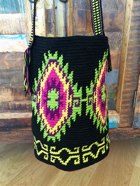 Ooak Mochila Bag Wayuu Tecnique Tapestry Crochet Arazzo All