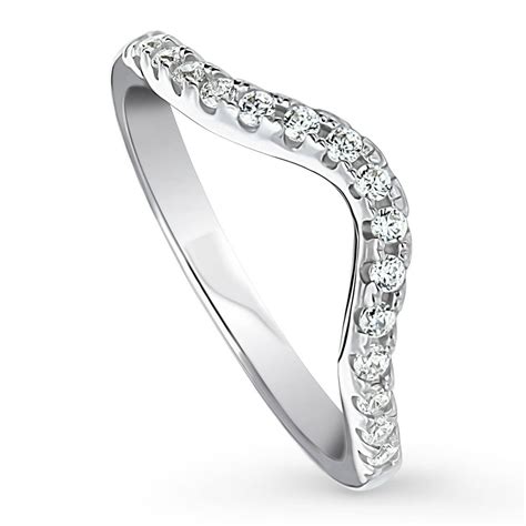 Berricle Berricle Rhodium Plated Sterling Silver Cubic Zirconia Cz