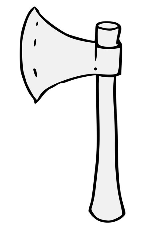 Axe Black And White Clipart