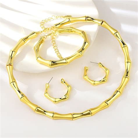 Recommended Gold Plated Dubai Piece Jewelry Set From Top Designer