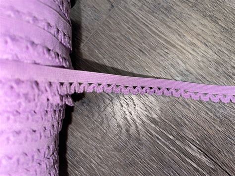 Lavender Sewing Craft Picot Lingerie Sheer Stretch Loop Mask Elastic