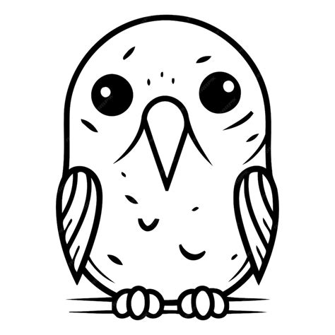 Premium Vector Cute Cartoon Parrot Vector Illustration Isolated On