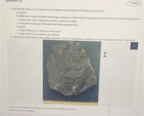 Solved Examine The Igneous Rock Shown Here And Chegg