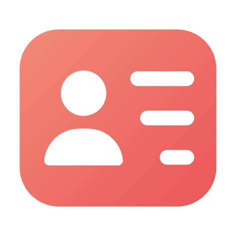 Personal Card Generic Gradient Fill Icon