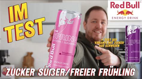 Red Bull Waldbeere Zuckerfrei Im Test And Test Der Version Mit Zucker Aus Schweden Youtube